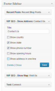 Local SEO WordPress Widget