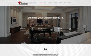 Trident Construction Website