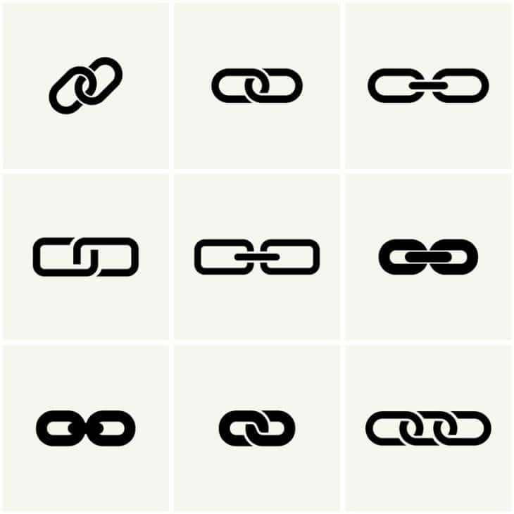 hyperlink icons
