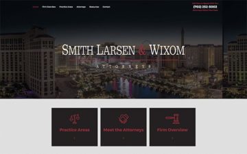 Smith Larsen and Wixom Attorney Website