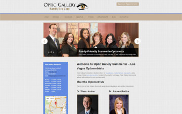 Optic Gallery Summerlin Website