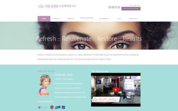 The Sims Center LV Website